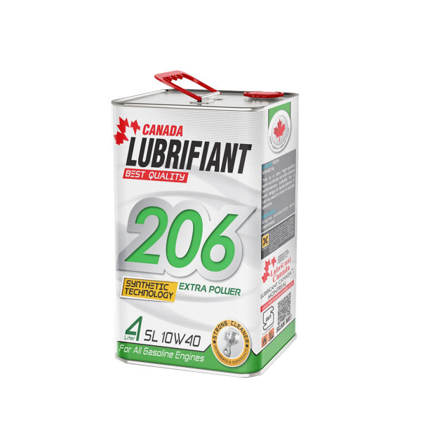 120229209.jpg روغن موتور 10W-40 لوبریفنت کانادا 206 مدل SL حجم 4 لیتر