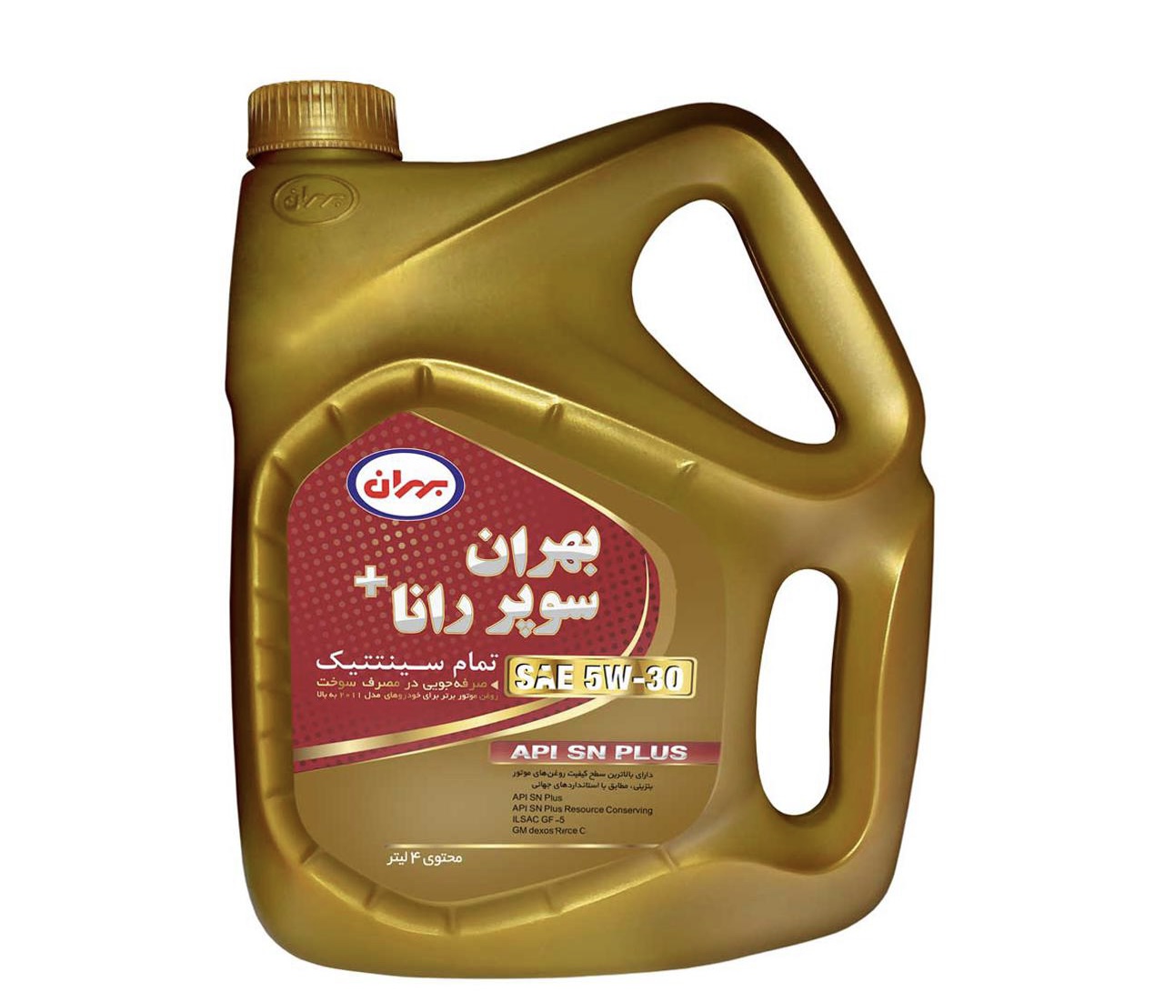 EECA9706-82C8-495C-B71F-A1B31F4402E4.jpeg روغن موتور 5W-30 بهران مدل سوپر رانا پلاس SN حجم 4 لیتر