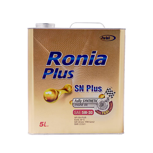 iranol-ronia-plus.jpg روغن موتور 5W-30 ایرانول مدل رونیا پلاس SN حجم 5 لیتر