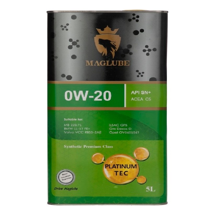 maglub-0w20.jpg روغن موتور 0W-20 مگلوب مدل SN حجم 5 لیتر