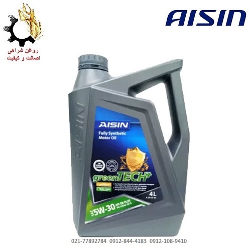 روغن موتور 5W-30 آیسین Aisin SN PLUS حجم 4 لیتر روغن موتور 5W-30 آیسین Aisin SN PLUS حجم 4 لیتر