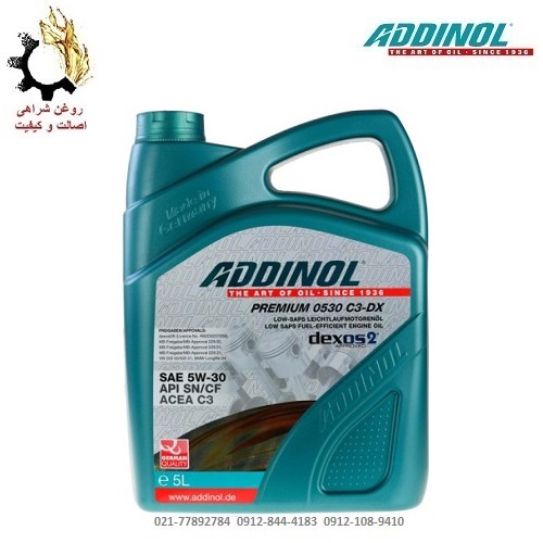 روغن موتور 5W-30 ادینول SN مدل Premium 0530 C3-DX حجم 5 لیتر روغن موتور 5W-30 ادینول SN مدل Premium 0530 C3-DX حجم 5 لیتر