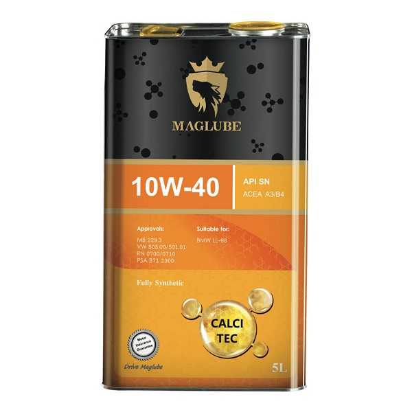 maglub-10w40 روغن موتور 10W-40 مگلوب کلسی تک SN حجم 5 لیتر