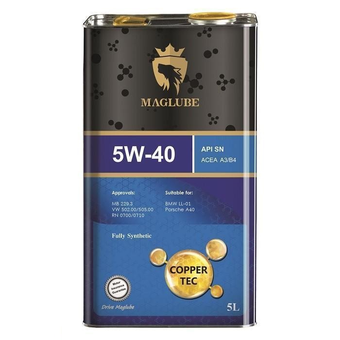 maglub-5w40m روغن موتور 5w-40 مگلوب کوپر تک SN حجم 5 لیتر