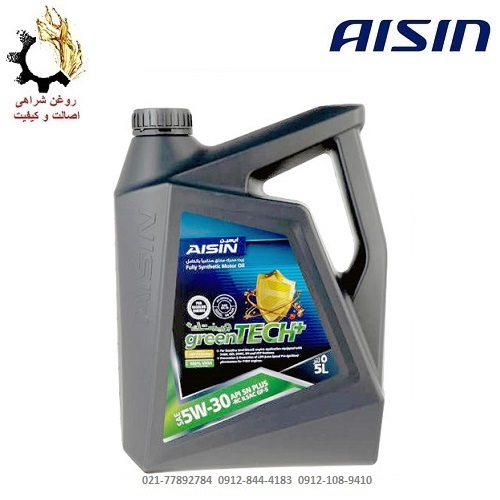 روغن موتور 5W-30 آیسین Aisin SN حجم 5 لیتر روغن موتور 5W-30 آیسین Aisin SN حجم 5 لیتر