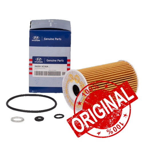 فیلتر-روغن-هیوندای-جنسیس-سدان-و-کوپه-کد-3C300-اصلی فیلتر روغن سنتنیال کد 3C300 ساخت کره اصلی