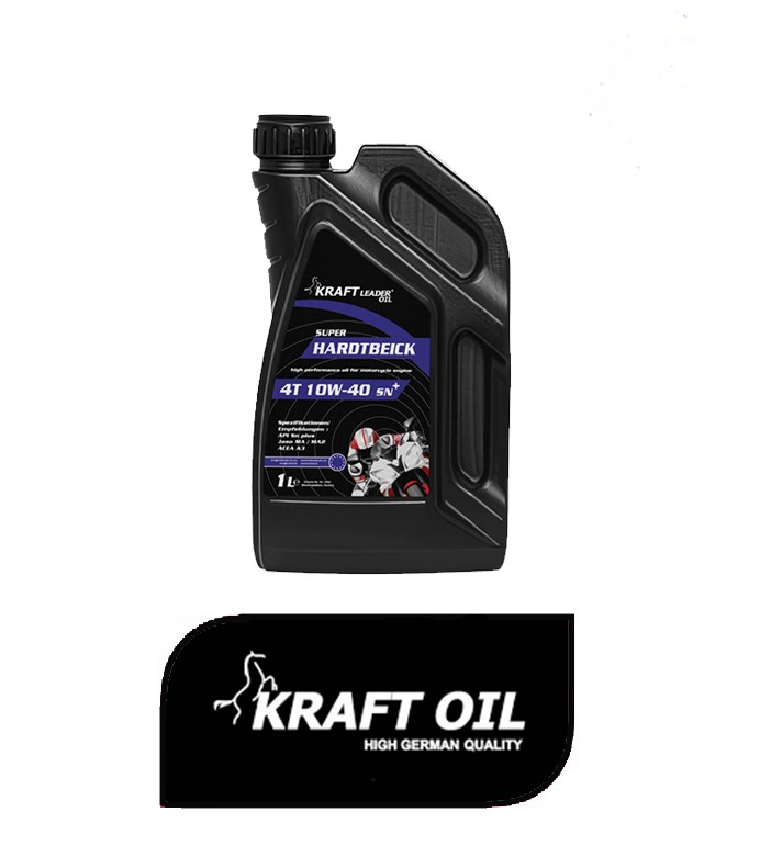 KRAFT10w40-موتورسیکلت روغن موتور 10W-40 کرفت KRAFT MOTORCYCLE مخصوص موتورسیکلت حجم 1 لیتر